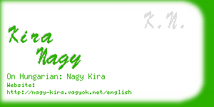 kira nagy business card